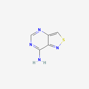 molecular formula C5H4N4S B15272087 [1,2]Thiazolo[4,3-d]pyrimidin-7-amine 