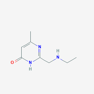 2-[(Ethylamino)methyl]-6-methyl-3,4-dihydropyrimidin-4-one