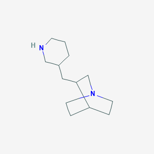 molecular formula C13H24N2 B15272126 3-[(Piperidin-3-yl)methyl]-1-azabicyclo[2.2.2]octane 