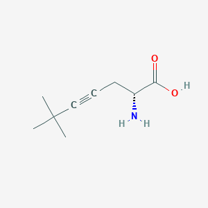 (2R)-2-Amino-6,6-dimethylhept-4-ynoic acid