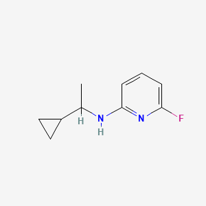 molecular formula C10H13FN2 B15272161 N-(1-cyclopropylethyl)-6-fluoropyridin-2-amine 