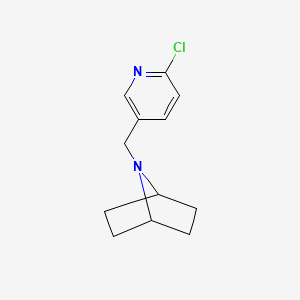 molecular formula C12H15ClN2 B15272168 7-[(6-Chloropyridin-3-yl)methyl]-7-azabicyclo[2.2.1]heptane 