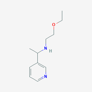 molecular formula C11H18N2O B15272187 (2-Ethoxyethyl)[1-(pyridin-3-yl)ethyl]amine 