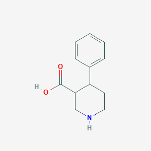 molecular formula C12H15NO2 B15272201 4-Phenylpiperidine-3-carboxylic acid 