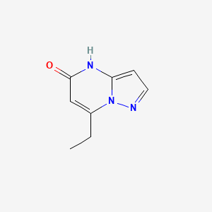 molecular formula C8H9N3O B15272204 7-ethyl-4H,5H-pyrazolo[1,5-a]pyrimidin-5-one 