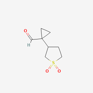 1-(1,1-Dioxo-1lambda6-thiolan-3-yl)cyclopropane-1-carbaldehyde