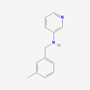 molecular formula C13H14N2 B15272237 N-[(3-methylphenyl)methyl]pyridin-3-amine 