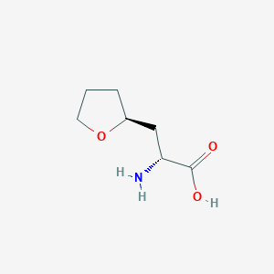 molecular formula C7H13NO3 B15272249 (2R)-2-amino-3-[(2S)-oxolan-2-yl]propanoic acid 