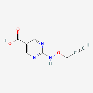 2-[(Prop-2-yn-1-yloxy)amino]pyrimidine-5-carboxylic acid