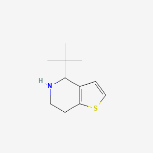 molecular formula C11H17NS B15272306 4-Tert-butyl-4H,5H,6H,7H-thieno[3,2-C]pyridine 