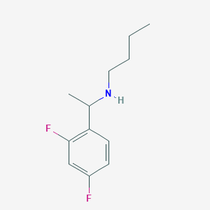 molecular formula C12H17F2N B15272326 Butyl[1-(2,4-difluorophenyl)ethyl]amine 