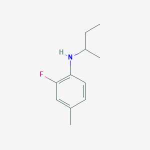 molecular formula C11H16FN B15272342 N-(butan-2-yl)-2-fluoro-4-methylaniline 