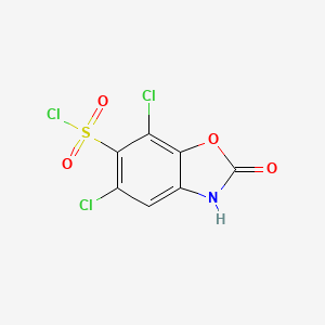 5,7-Dichloro-2-oxo-2,3-dihydro-1,3-benzoxazole-6-sulfonyl chloride