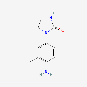 molecular formula C10H13N3O B1527245 1-(4-Amino-3-methylphenyl)imidazolidin-2-one CAS No. 1249448-99-4
