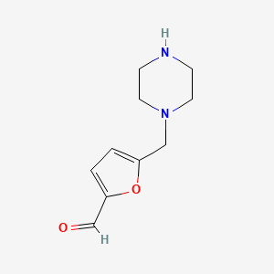 5-(Piperazin-1-ylmethyl)furan-2-carbaldehyde