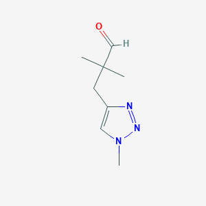 2,2-Dimethyl-3-(1-methyl-1H-1,2,3-triazol-4-yl)propanal