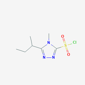 5-(butan-2-yl)-4-methyl-4H-1,2,4-triazole-3-sulfonyl chloride