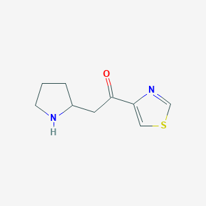 2-(Pyrrolidin-2-yl)-1-(1,3-thiazol-4-yl)ethan-1-one