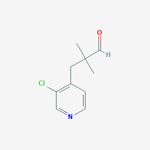 3-(3-Chloropyridin-4-yl)-2,2-dimethylpropanal