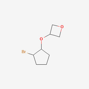 3-[(2-Bromocyclopentyl)oxy]oxetane