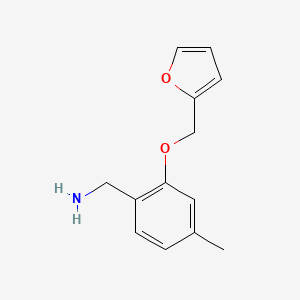 [2-(Furan-2-ylmethoxy)-4-methylphenyl]methanamine