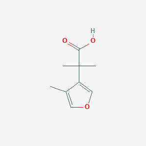 2-Methyl-2-(4-methylfuran-3-yl)propanoic acid