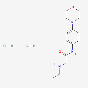 2-(ethylamino)-N-(4-morpholin-4-ylphenyl)acetamide dihydrochloride