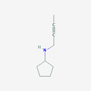 molecular formula C9H15N B1527264 N-(but-2-yn-1-yl)cyclopentanamine CAS No. 1247601-37-1