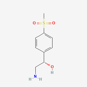 molecular formula C9H13NO3S B15272647 (1S)-2-amino-1-(4-methanesulfonylphenyl)ethan-1-ol 