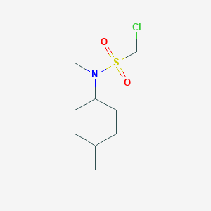 molecular formula C9H18ClNO2S B15272664 1-chloro-N-methyl-N-(4-methylcyclohexyl)methanesulfonamide 