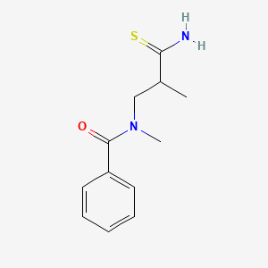 molecular formula C12H16N2OS B1527267 N-(2-氨基羰基-2-甲基乙基)-N-甲基苯甲酰胺 CAS No. 1247440-04-5