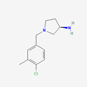 (3r)-1-(4-Chloro-3-methylbenzyl)pyrrolidin-3-amine