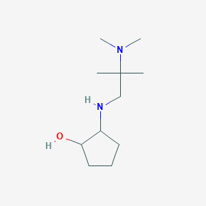 molecular formula C11H24N2O B1527270 2-{[2-(二甲氨基)-2-甲基丙基]氨基}环戊醇 CAS No. 1250542-65-4