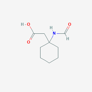 molecular formula C9H15NO3 B15272716 2-(1-Formamidocyclohexyl)acetic acid 