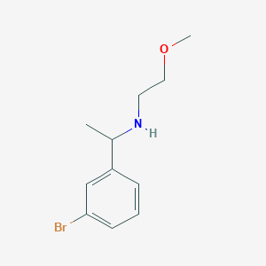 molecular formula C11H16BrNO B15272717 [1-(3-Bromophenyl)ethyl](2-methoxyethyl)amine 