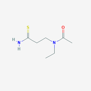molecular formula C7H14N2OS B1527273 N-(2-carbamothioylethyl)-N-ethylacetamide CAS No. 1275151-73-9