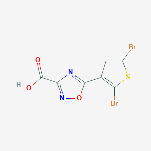 5-(2,5-Dibromothiophen-3-yl)-1,2,4-oxadiazole-3-carboxylic acid