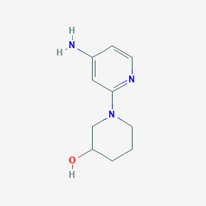 molecular formula C10H15N3O B1527274 1-(4-Aminopyridin-2-yl)piperidin-3-ol CAS No. 1247521-45-4