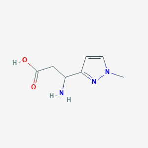 3-Amino-3-(1-methyl-1H-pyrazol-3-yl)propanoic acid