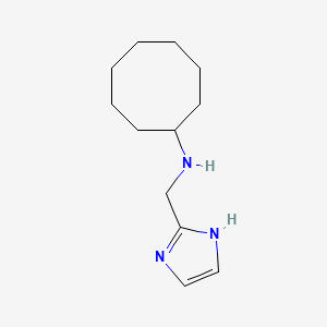 molecular formula C12H21N3 B15272799 n-((1h-Imidazol-2-yl)methyl)cyclooctanamine 