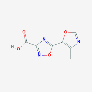 5-(4-Methyl-1,3-oxazol-5-yl)-1,2,4-oxadiazole-3-carboxylic acid