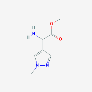 Methyl 2-amino-2-(1-methyl-1H-pyrazol-4-yl)acetate