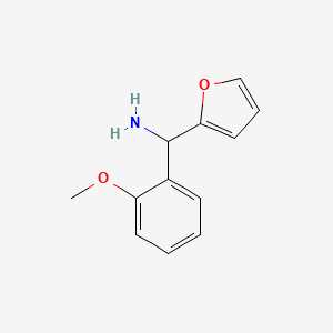 molecular formula C12H13NO2 B1527287 呋喃-2-基(2-甲氧基苯基)甲胺 CAS No. 1248791-81-2