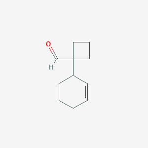 1-(Cyclohex-2-en-1-yl)cyclobutane-1-carbaldehyde