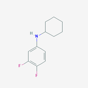 molecular formula C12H15F2N B15272905 N-cyclohexyl-3,4-difluoroaniline 