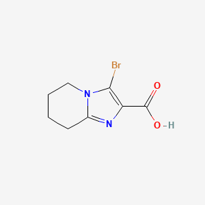 3-Bromo-5H,6H,7H,8H-imidazo[1,2-A]pyridine-2-carboxylic acid