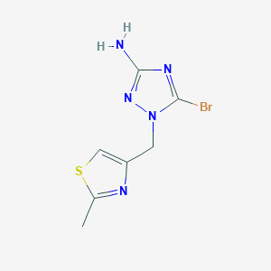 5-Bromo-1-[(2-methyl-1,3-thiazol-4-yl)methyl]-1H-1,2,4-triazol-3-amine