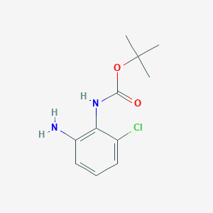 molecular formula C11H15ClN2O2 B1527294 叔丁基(2-氨基-6-氯苯基)氨基甲酸酯 CAS No. 954239-00-0