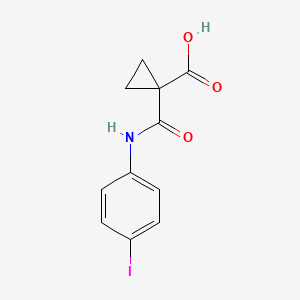 molecular formula C11H10INO3 B1527295 1-[(4-Iodophenyl)carbamoyl]cyclopropane-1-carboxylic acid CAS No. 1247901-32-1