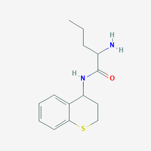 molecular formula C14H20N2OS B15272996 2-Amino-N-(3,4-dihydro-2H-1-benzothiopyran-4-YL)pentanamide 